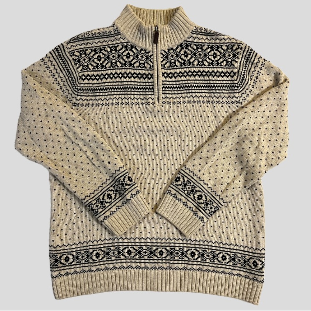 Chaps quarter zip 100% cotton